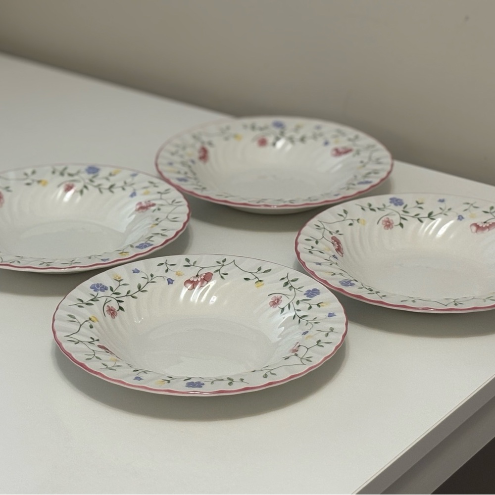 Johnson Brothers Floral Dinnerware with Pink and Blue Accents